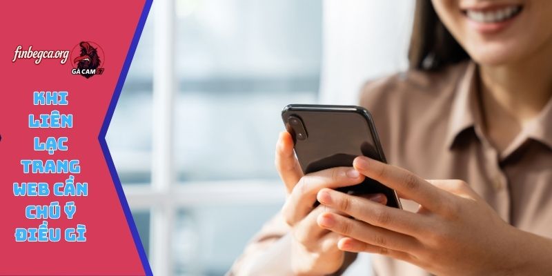 Khi liên lạc trang web cần chú ý điều gì